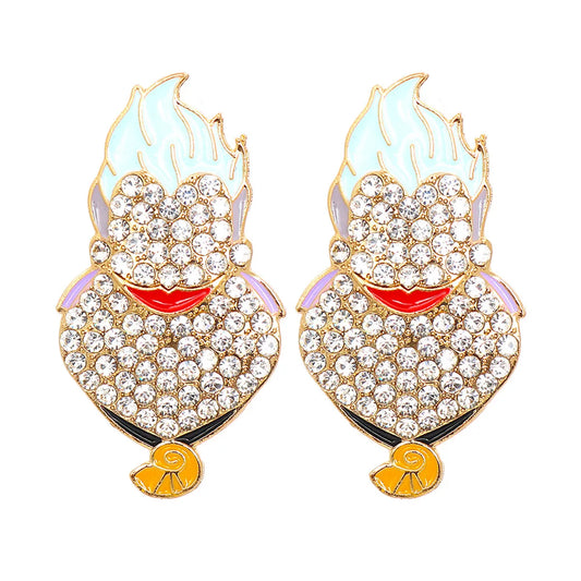 55622 Beautiful Creative Cartoon Funny Personalized Earrings Halloween Ghost Festival Earrings