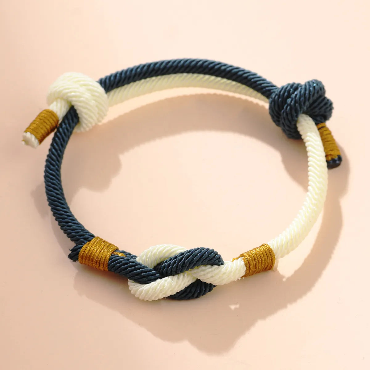 Casual Solid Color Color Block Rope Men's Wristband Bracelets