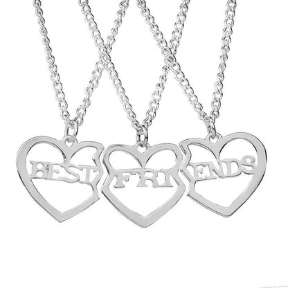 Best Selling Best Friends Heart-shaped Necklace Yiwu Gooddiy Wholesale