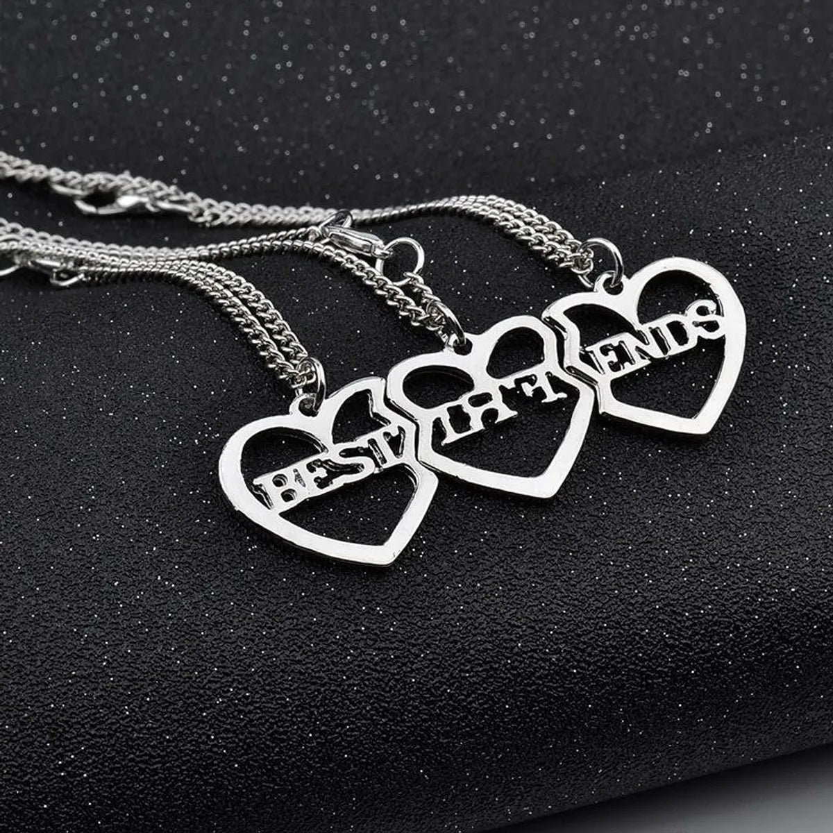 Best Selling Best Friends Heart-shaped Necklace Yiwu Gooddiy Wholesale