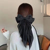 Big Bow Hairpin Red Clip Headwear Hair Rope Women'S Hair Rope Super Fairy Net Red Hair Card Back Of Head Black Hair Accessories