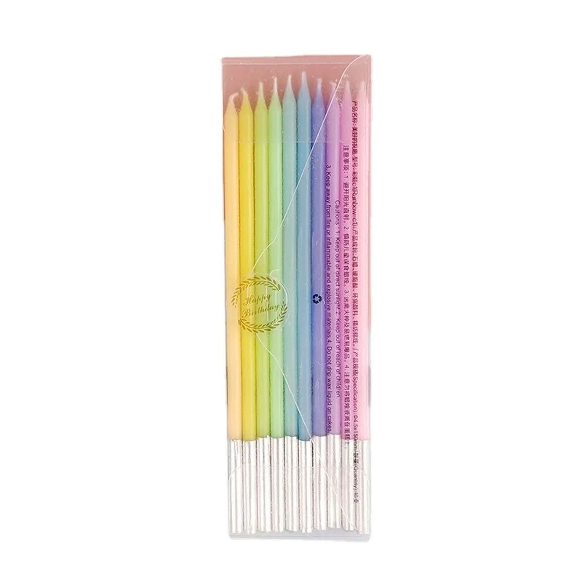 Birthday Basic Pastoral Rainbow Paraffin Party Festival Candle