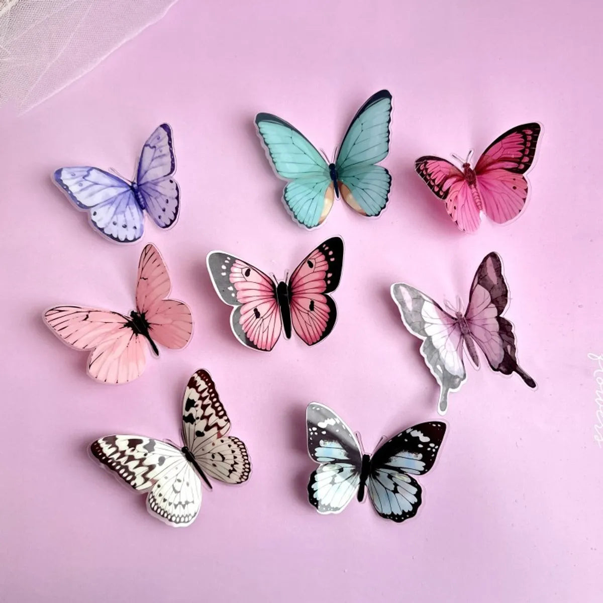 Birthday Butterfly Plastic Decorative Props