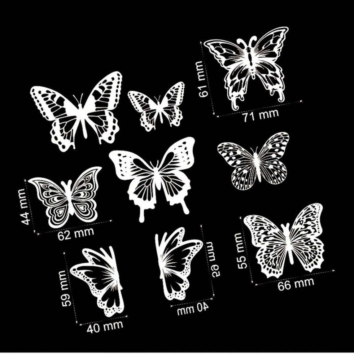 Birthday Butterfly Plastic Decorative Props