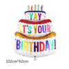 Birthday Cartoon Style Cute Exaggerated Cake Aluminum Film Indoor Outdoor Party Balloons