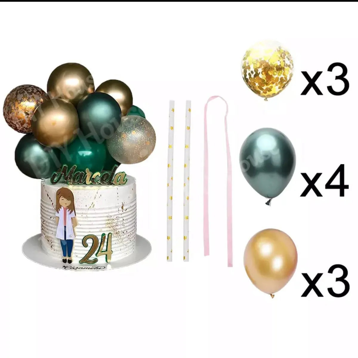 Birthday Colorful Emulsion Metal Party Balloons 1 Set