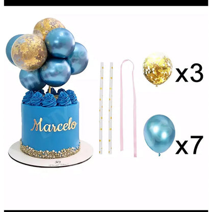 Birthday Colorful Emulsion Metal Party Balloons 1 Set