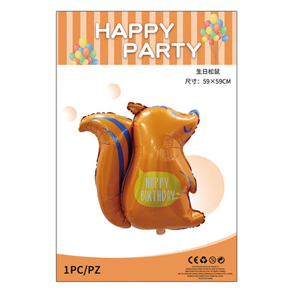 Birthday Cute Animal Aluminum Film Party Festival Balloons