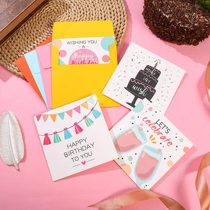 Birthday Cute Cartoon Letter Paper Card