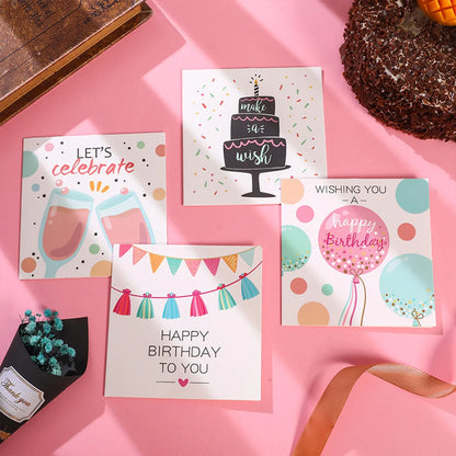 Birthday Cute Cartoon Letter Paper Card