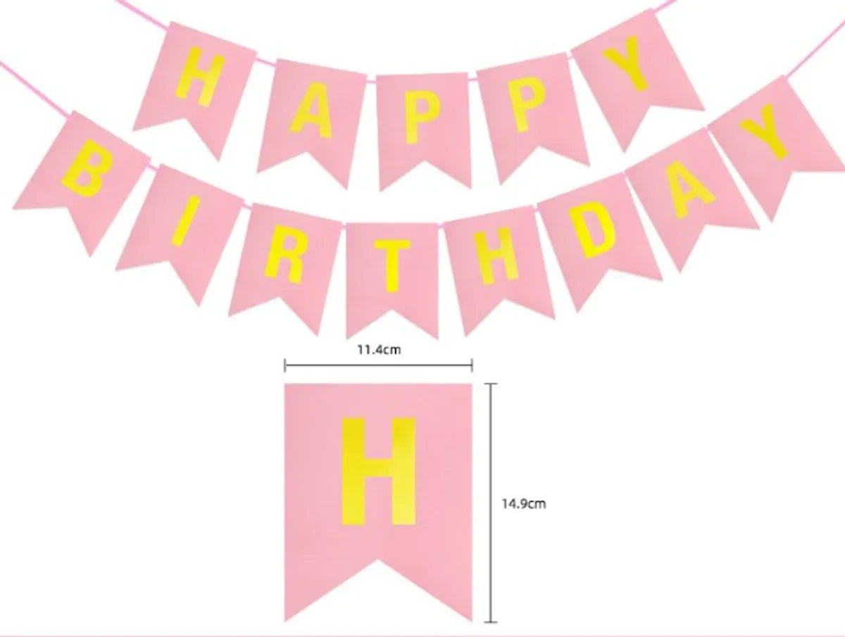 Birthday Cute Sweet Letter  Paper Party Festival Decorative Props