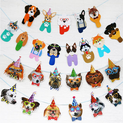 Birthday Dog Paper Party Decorative Props 1 Piece