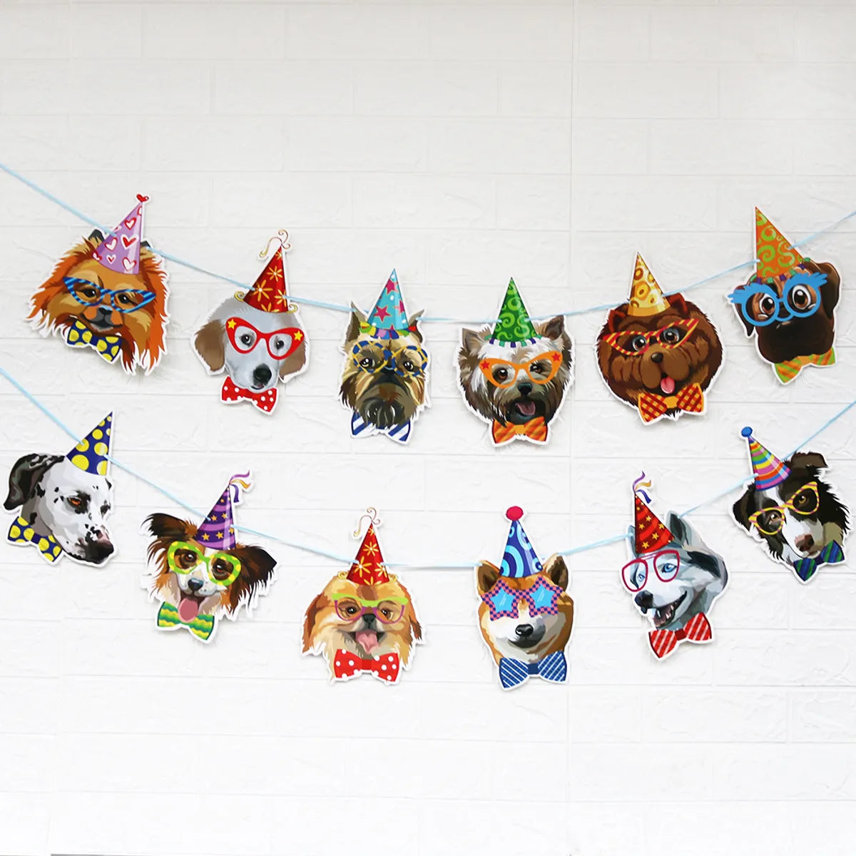 Birthday Dog Paper Party Decorative Props 1 Piece