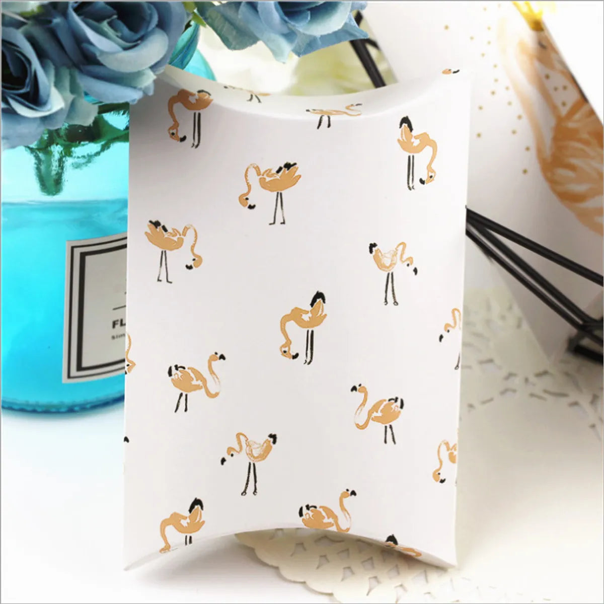 Birthday Fashion Flamingo Paper Gift Wrapping Supplies