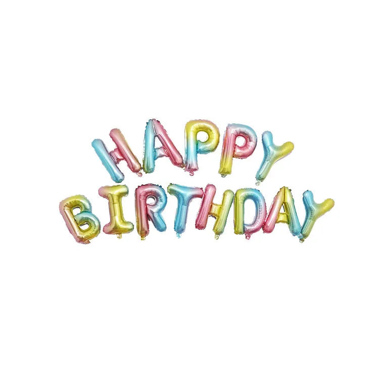 Birthday Letter Aluminum Film Party Balloon