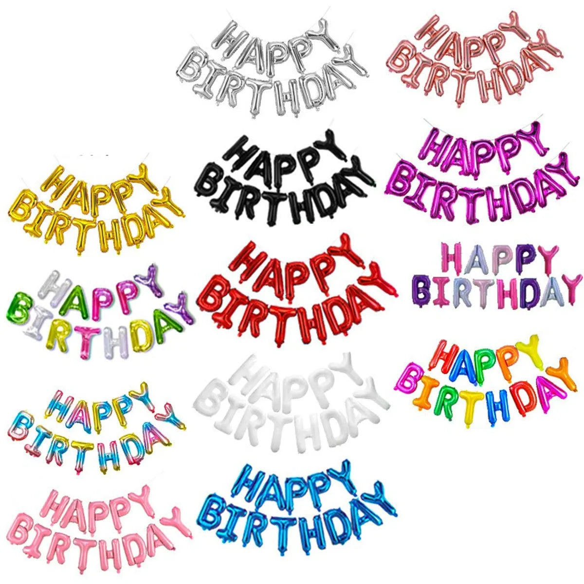 Birthday Letter Aluminum Film Party Balloons 1 Set