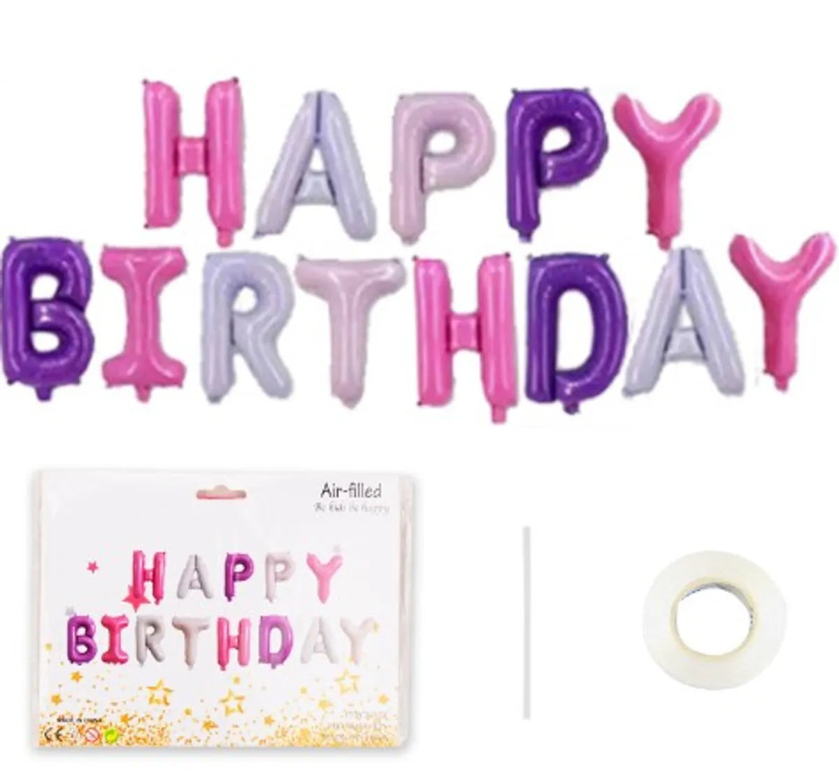 Birthday Letter Aluminum Film Party Balloons 1 Set