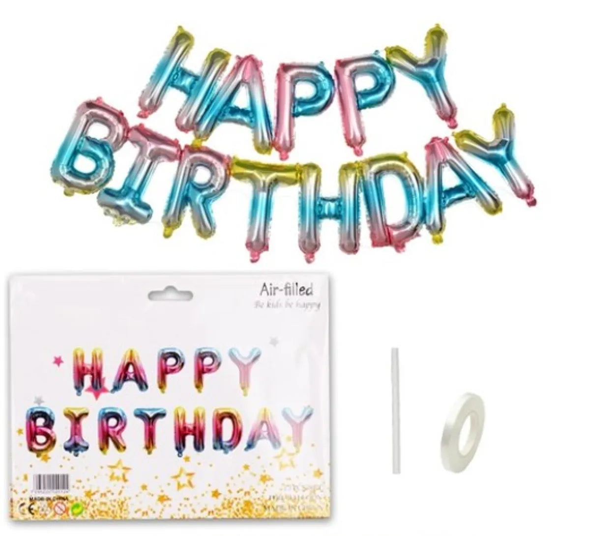 Birthday Letter Aluminum Film Party Balloons 1 Set