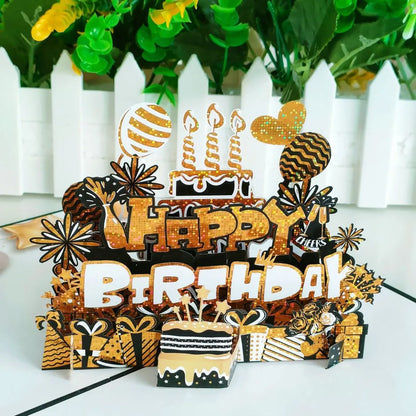 Birthday Modern Style Classic Style Letter Birthday Greeting Card