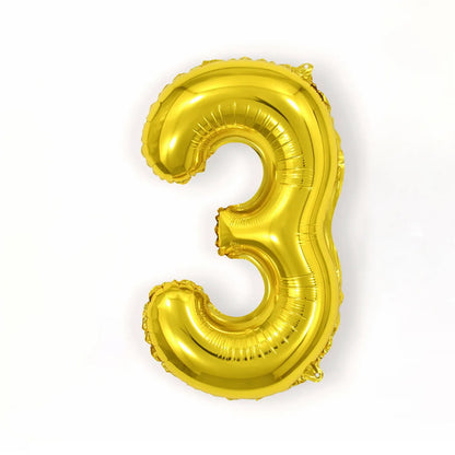 Birthday Number Aluminum Film Party Balloon