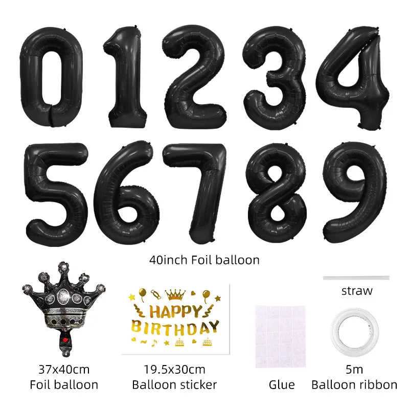 Birthday Princess Glam Letter Aluminum Film Indoor Outdoor Party Balloons