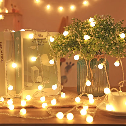 Birthday Romantic Bulb Plastic Party String Lights