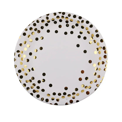 Birthday Round Dots Paper Party Tableware 1 Set