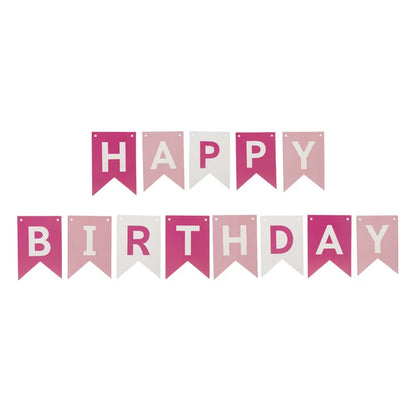 Birthday Simple Style Classic Style Letter Paper Birthday Hanging Flag