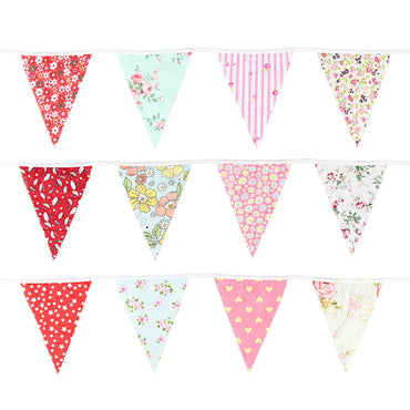 Birthday Solid Color Flower Cloth Party Flag