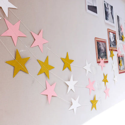 Birthday Star Paper Party Banner