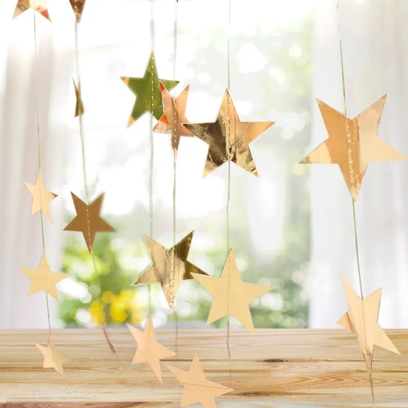 Birthday Star Paper Party Banner