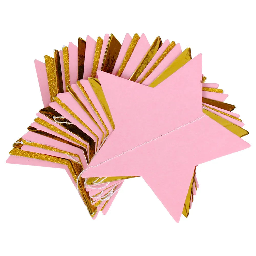 Birthday Star Paper Party Banner