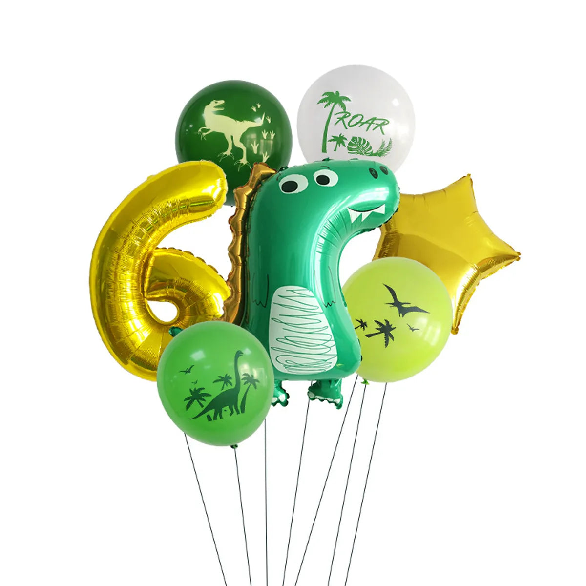 Birthday Vacation Classic Style Dinosaur Aluminum Film Holiday Festival Balloons