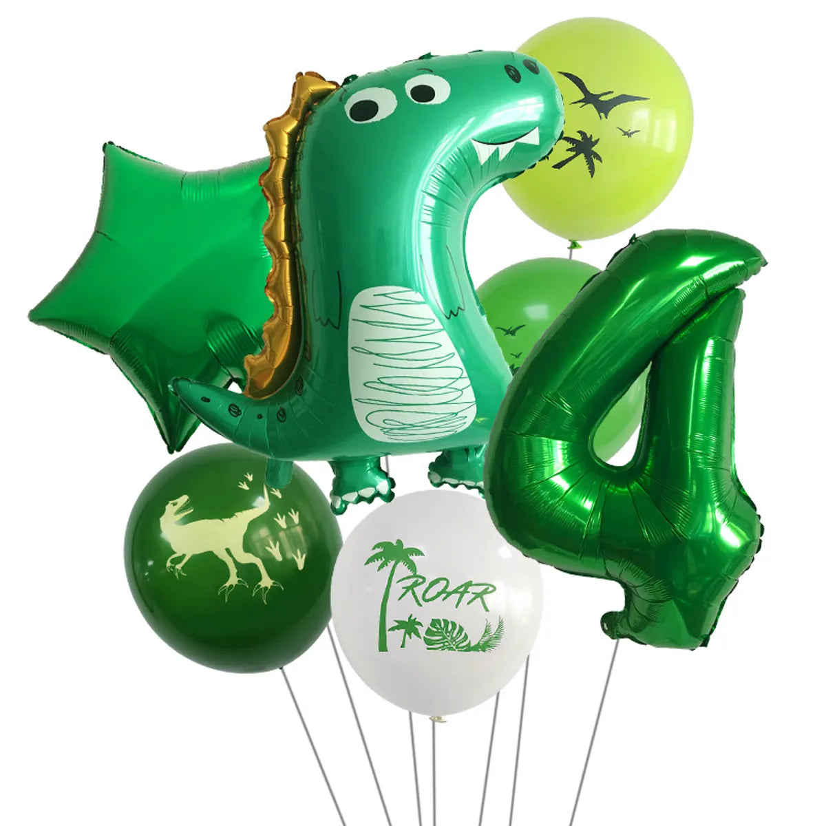 Birthday Vacation Classic Style Dinosaur Aluminum Film Holiday Festival Balloons