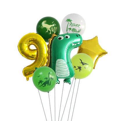 Birthday Vacation Classic Style Dinosaur Aluminum Film Holiday Festival Balloons