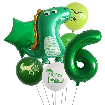 Birthday Vacation Classic Style Dinosaur Aluminum Film Holiday Festival Balloons