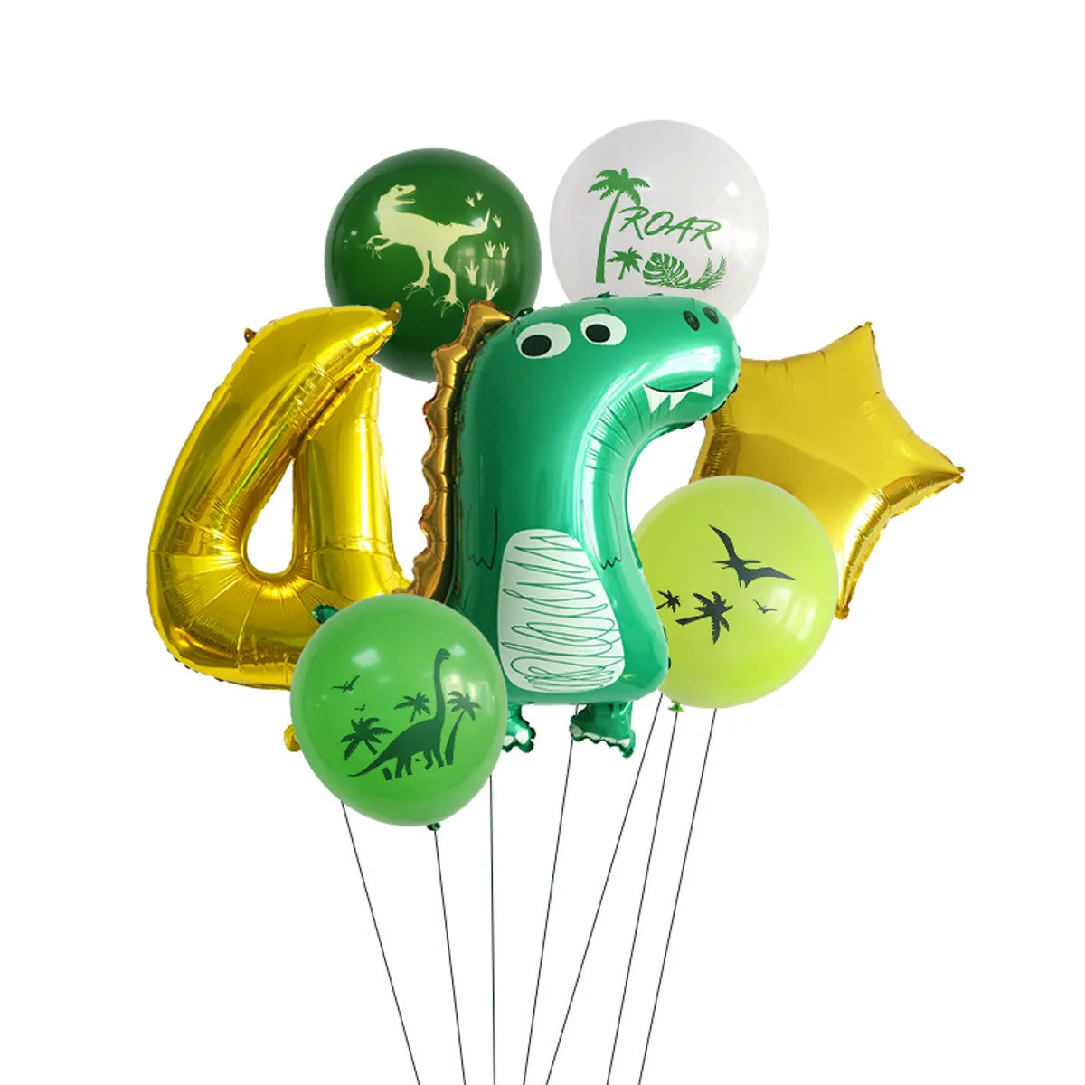 Birthday Vacation Classic Style Dinosaur Aluminum Film Holiday Festival Balloons