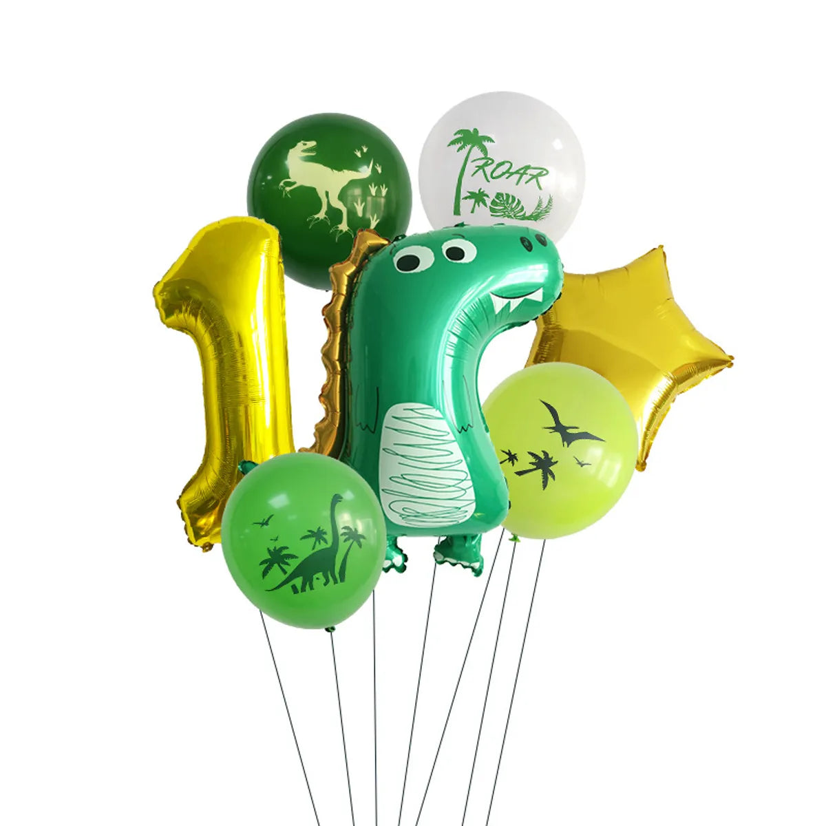 Birthday Vacation Classic Style Dinosaur Aluminum Film Holiday Festival Balloons