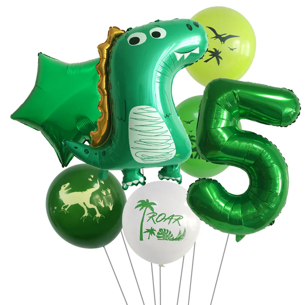 Birthday Vacation Classic Style Dinosaur Aluminum Film Holiday Festival Balloons