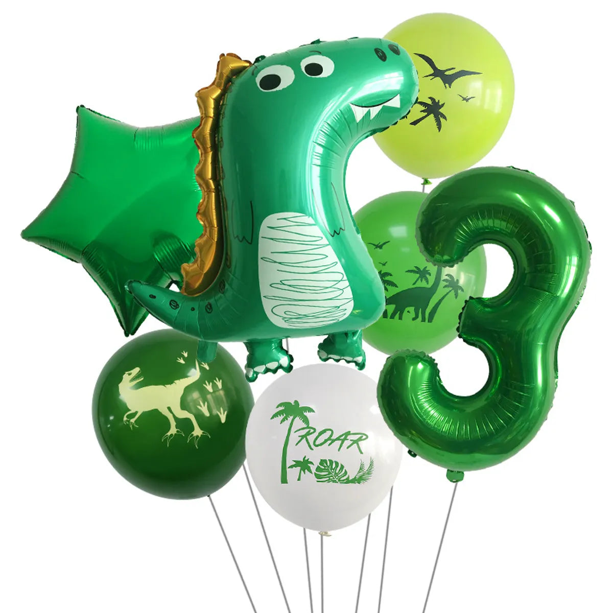 Birthday Vacation Classic Style Dinosaur Aluminum Film Holiday Festival Balloons