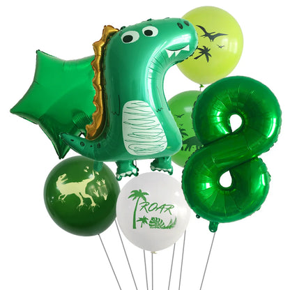 Birthday Vacation Classic Style Dinosaur Aluminum Film Holiday Festival Balloons