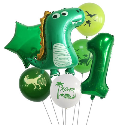 Birthday Vacation Classic Style Dinosaur Aluminum Film Holiday Festival Balloons