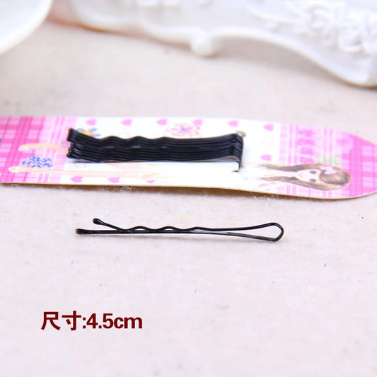 Black Word Clip One Card (10 Pieces) Hair Accessories Hair Clip