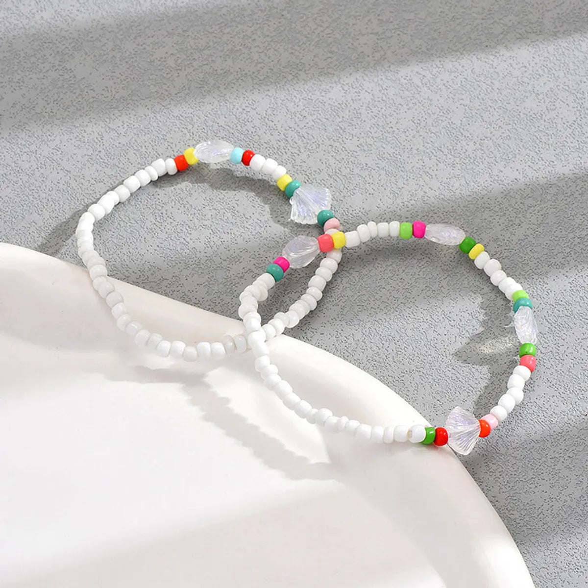 Bohemian Beach Shell Alloy Seed Bead Beaded Women's Anklet