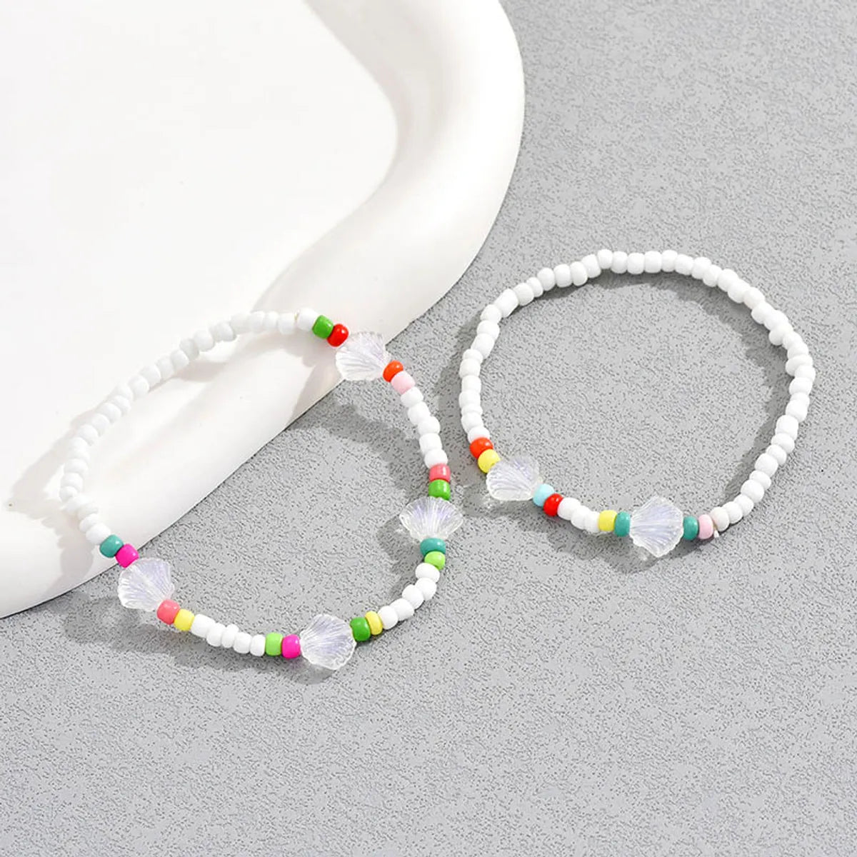 Bohemian Beach Shell Alloy Seed Bead Beaded Women's Anklet