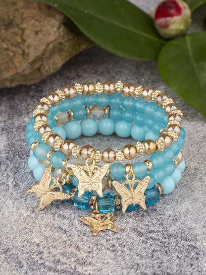 Bohemian Butterfly Alloy Plating Women's Bracelets