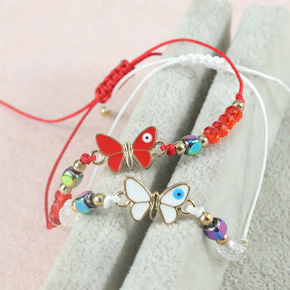 Bohemian Butterfly Rope Beaded Unisex Drawstring Bracelets