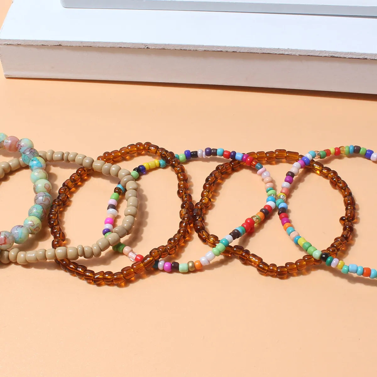 Bohemian Color Block Seed Bead Wholesale Bracelets