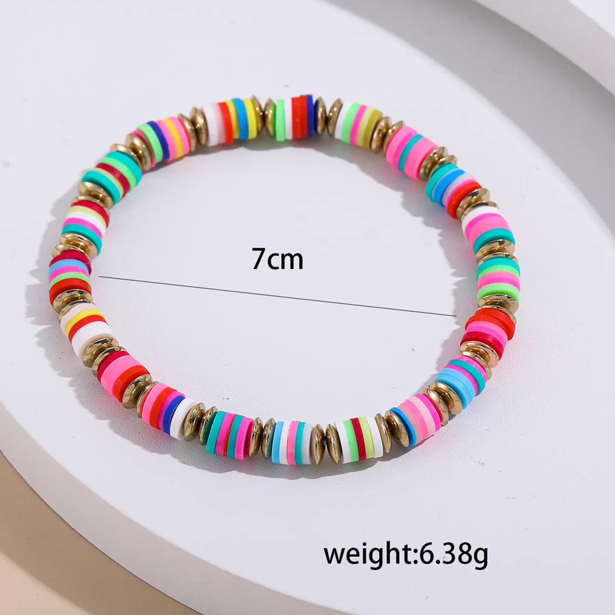 Bohemian Color Block Soft Clay Wholesale Bracelets