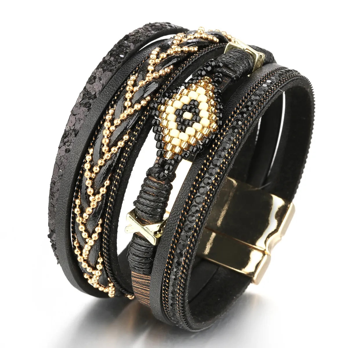 Bohemian Devil's Eye Alloy Women's Bangle